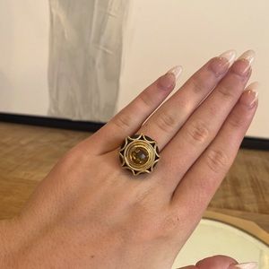 14K gold & onyx ring